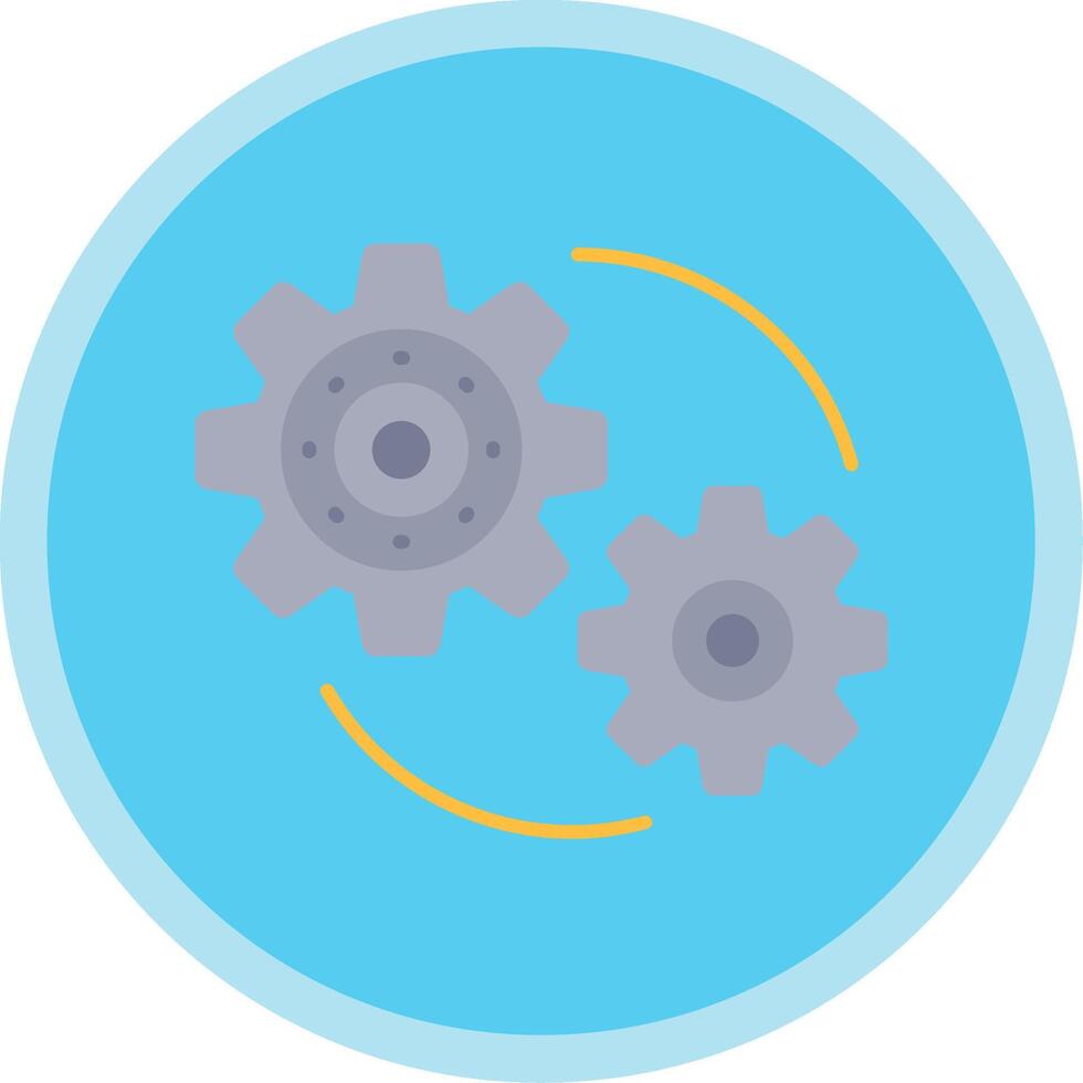 Setting Flat Multi Circle Icon vector