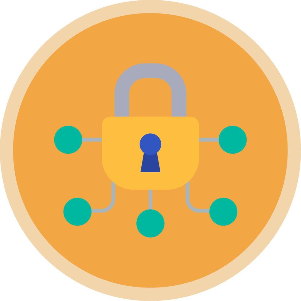 Safe Flat Multi Circle Icon vector