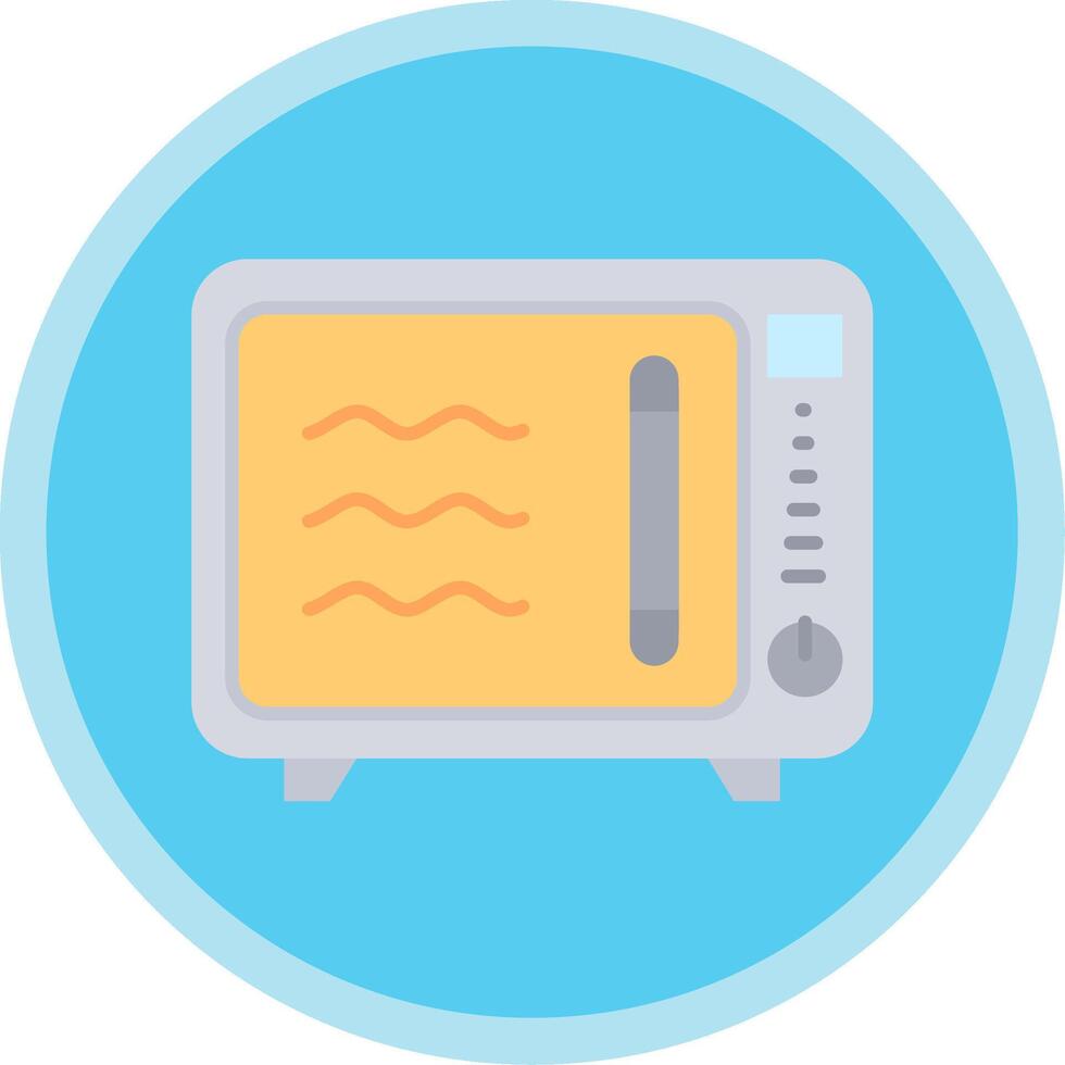 Oven Flat Multi Circle Icon vector