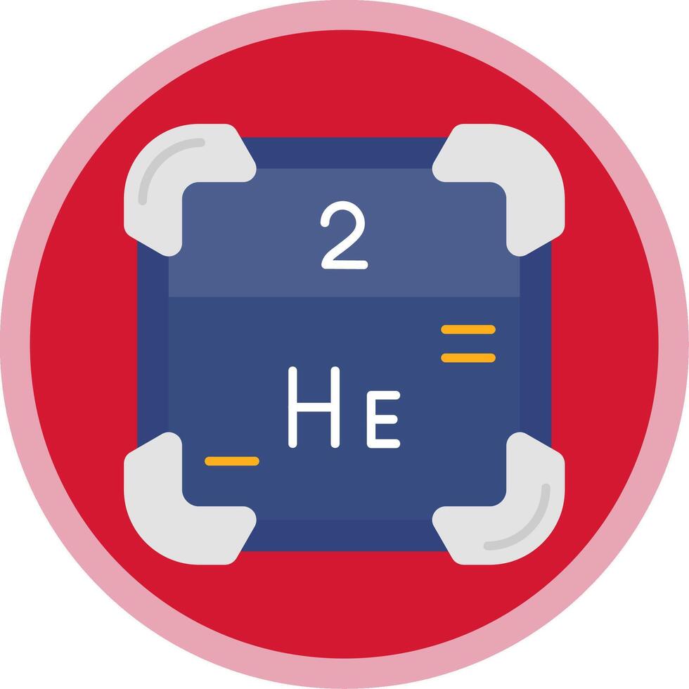 Helium Flat Multi Circle Icon vector