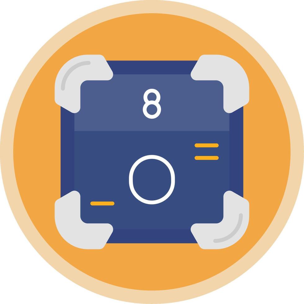 Oxygen Flat Multi Circle Icon vector
