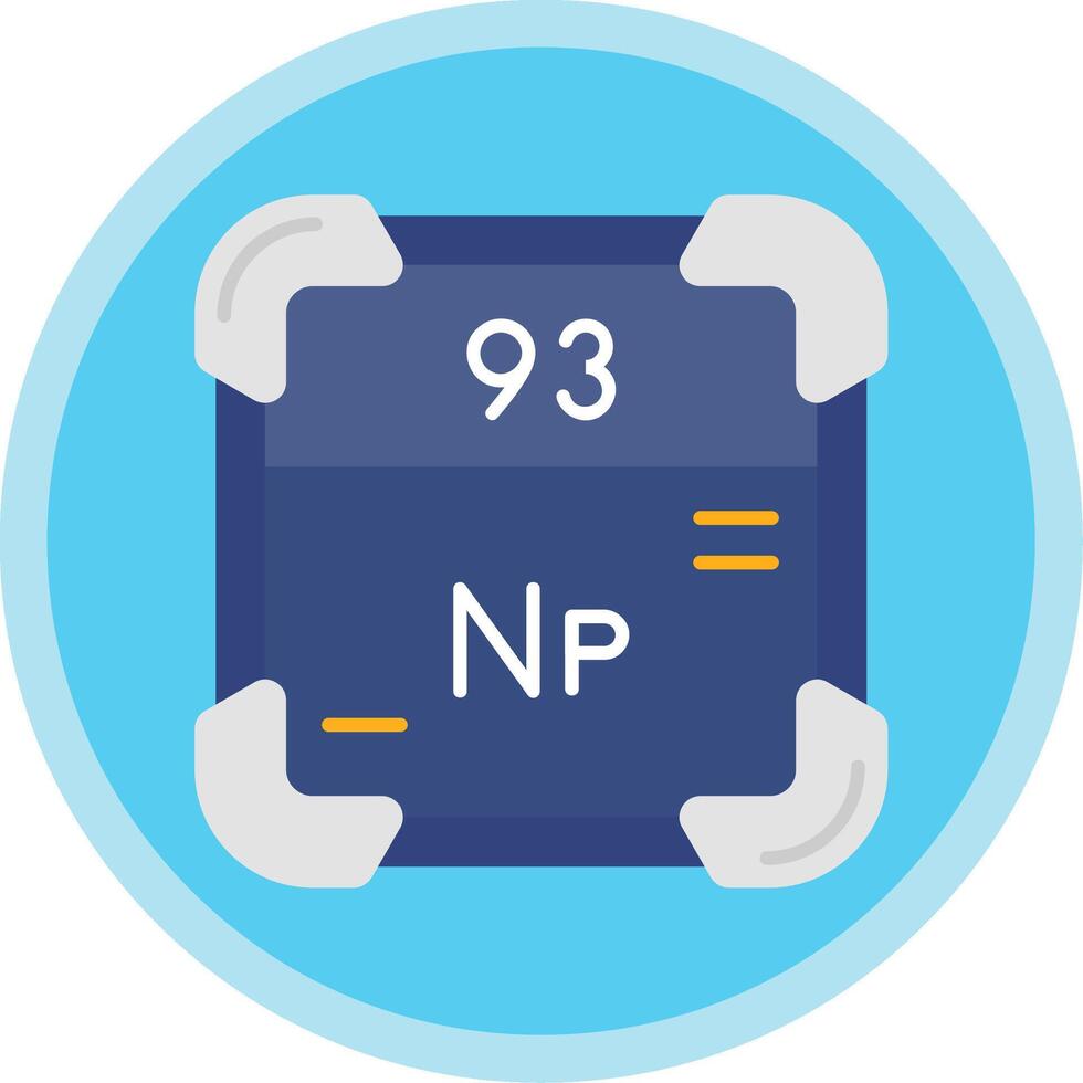 Neptunium Flat Multi Circle Icon vector