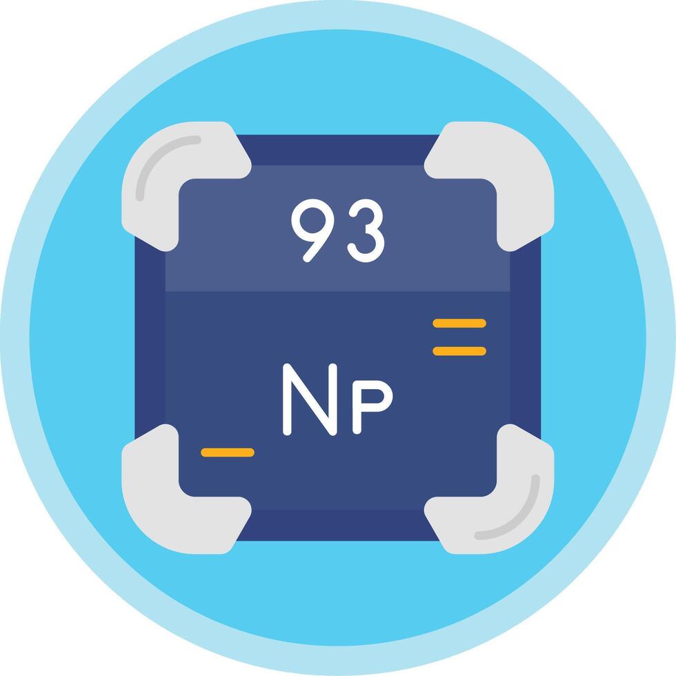 Neptunium Flat Multi Circle Icon vector