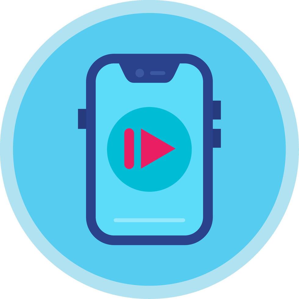 Next Flat Multi Circle Icon vector