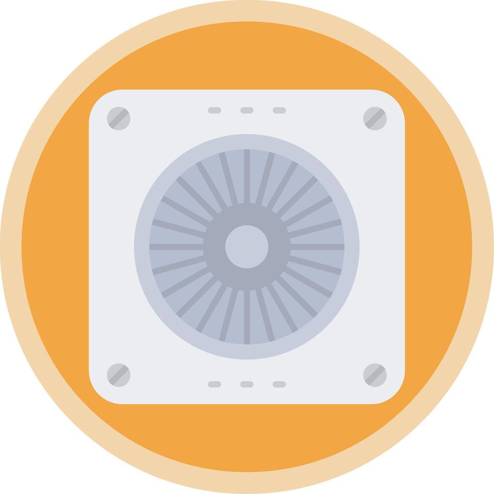Extractor Flat Multi Circle Icon vector