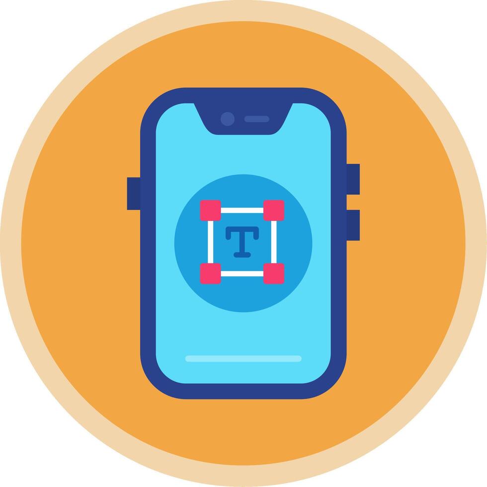 Type Flat Multi Circle Icon vector