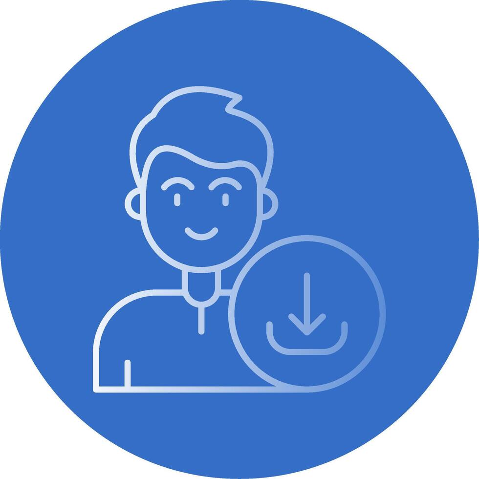 Download Gradient Line Circle Icon vector