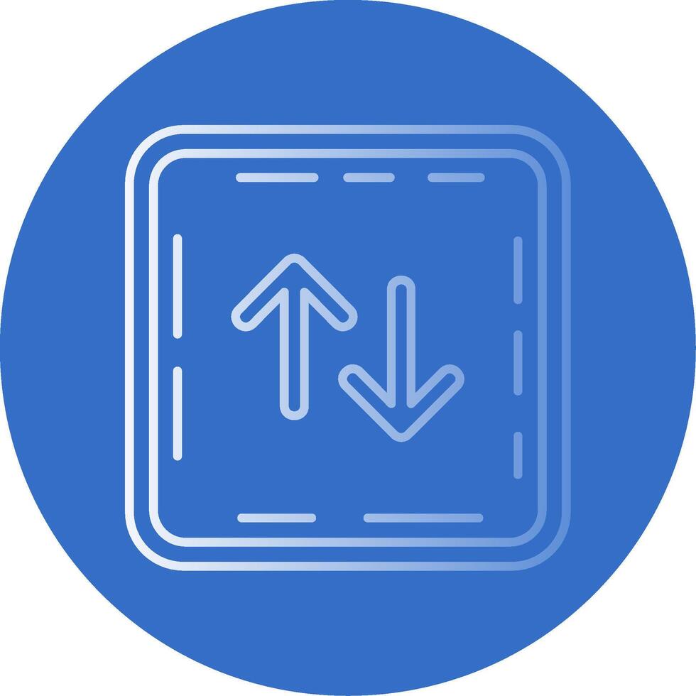 Swap Gradient Line Circle Icon vector