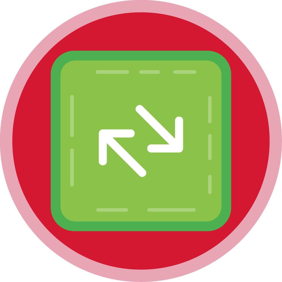 Swap Flat Multi Circle Icon vector
