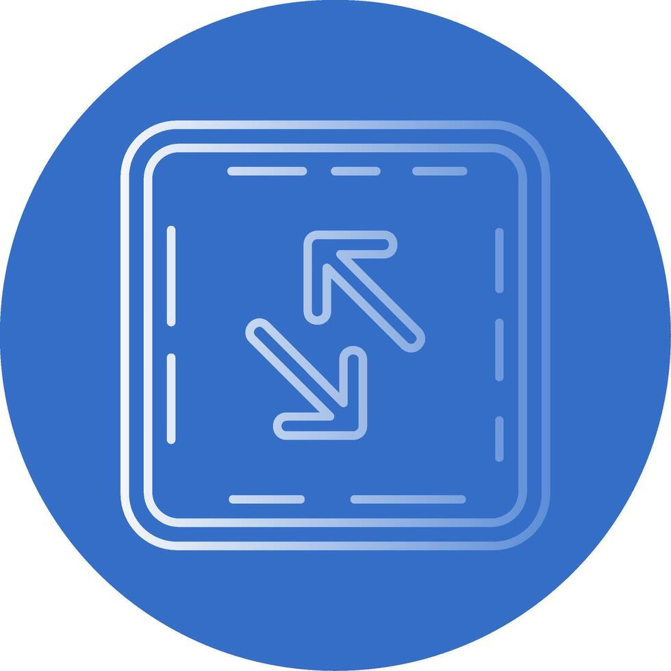 Swap Gradient Line Circle Icon vector