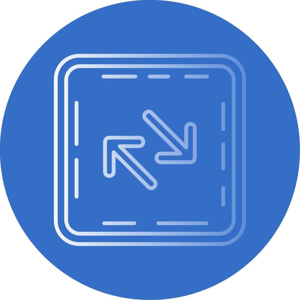 Swap Gradient Line Circle Icon vector