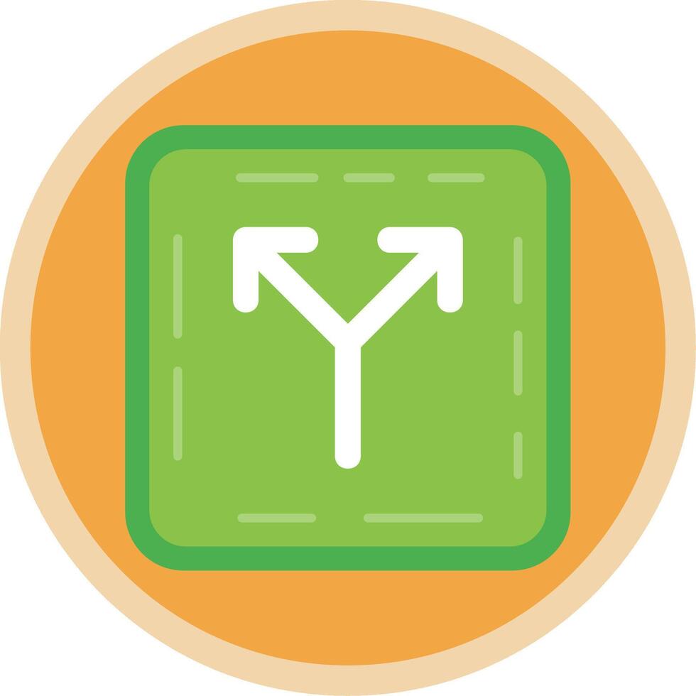 Split Flat Multi Circle Icon vector