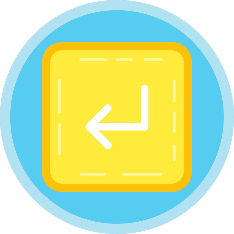 Turn Flat Multi Circle Icon vector