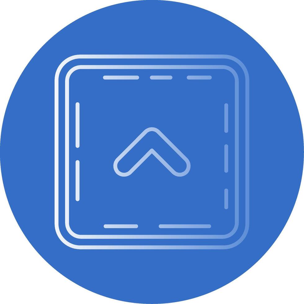 Chevron Gradient Line Circle Icon vector