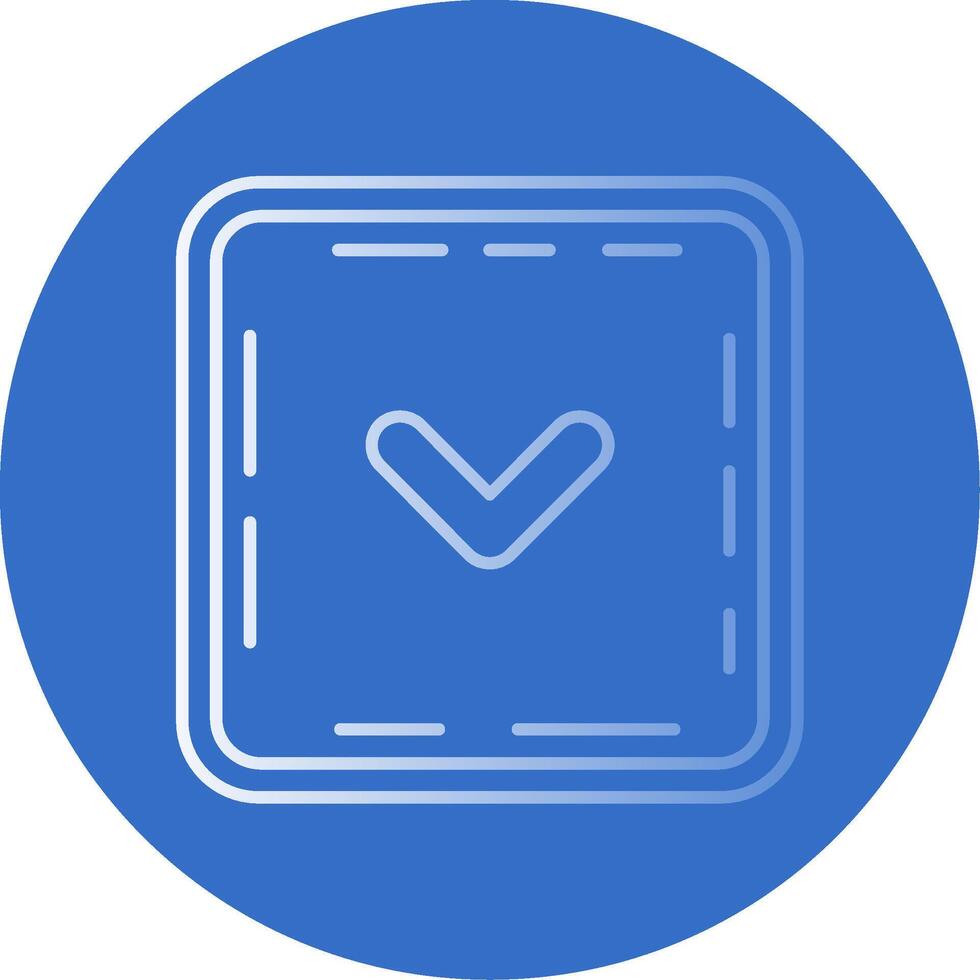 Chevron Gradient Line Circle Icon vector