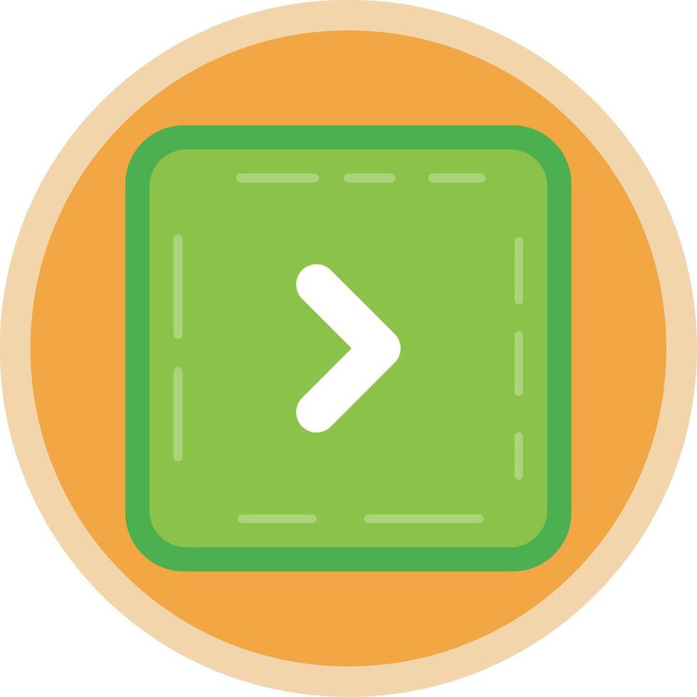 Chevron Flat Multi Circle Icon vector