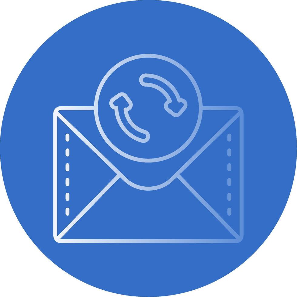 Arrow Gradient Line Circle Icon vector