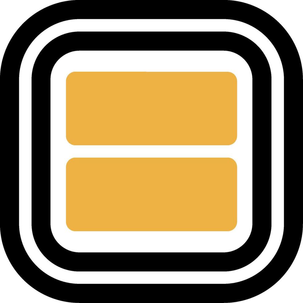 Layout Skined Filled Icon vector