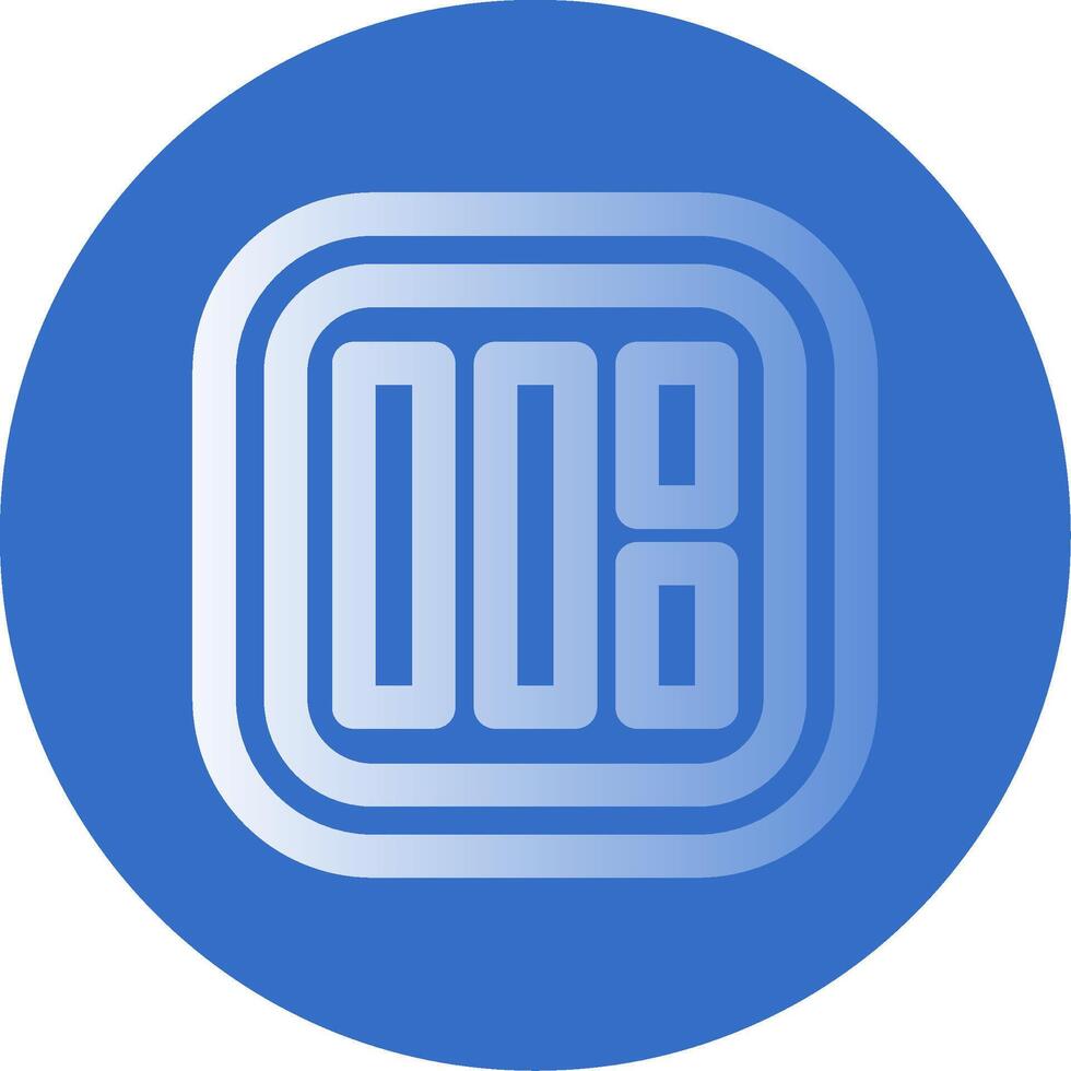 Layout Gradient Line Circle Icon vector