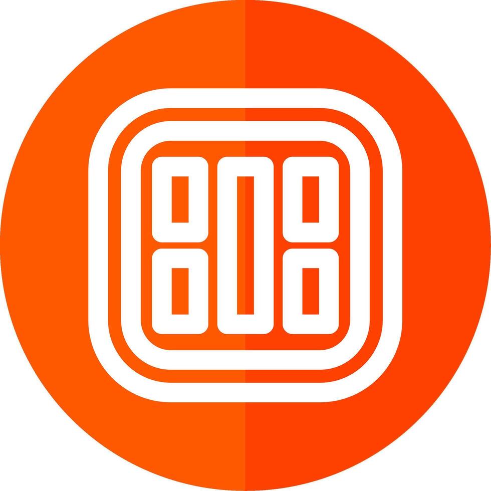 Layout Line Red Circle Icon vector