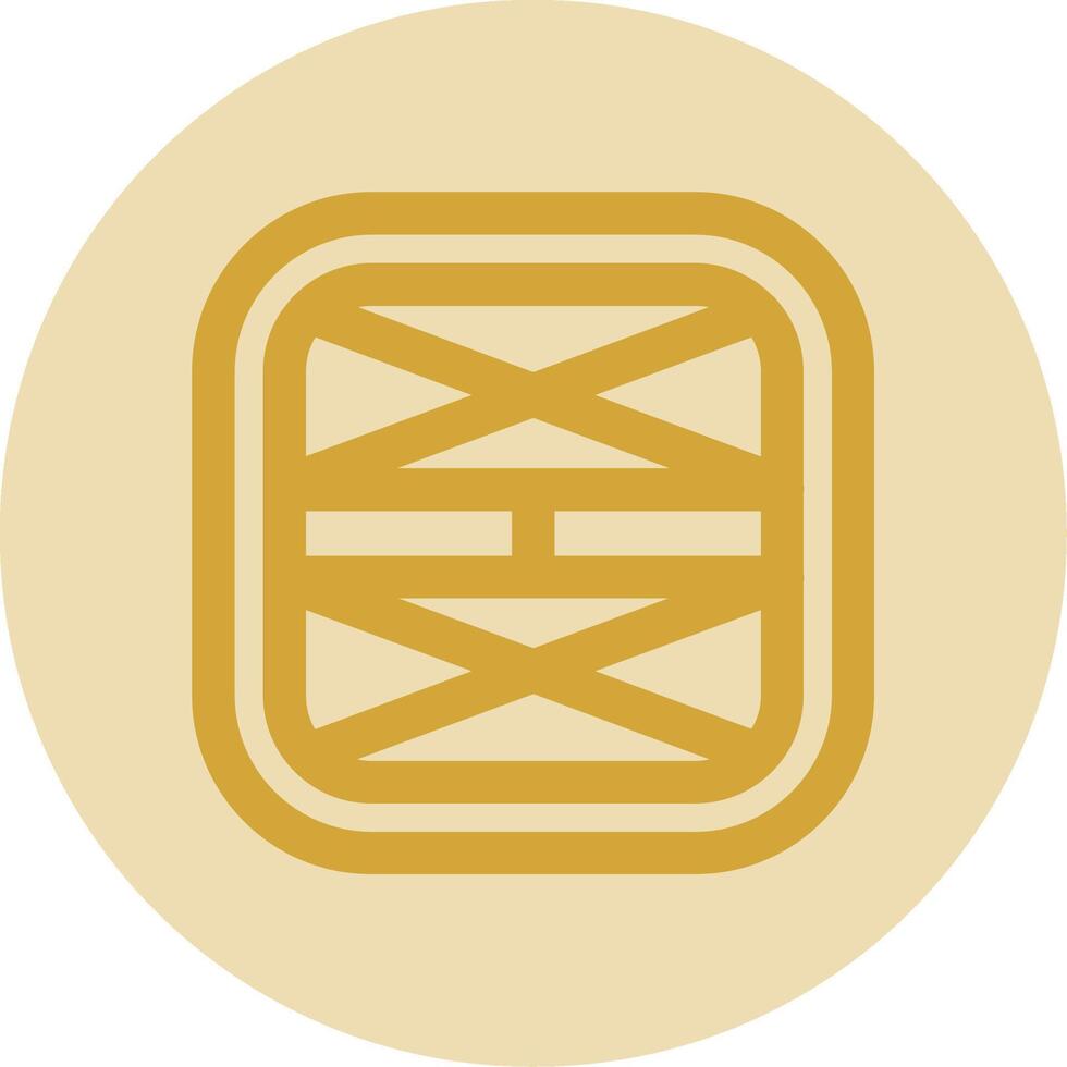 Layout Line Yellow Circle Icon vector