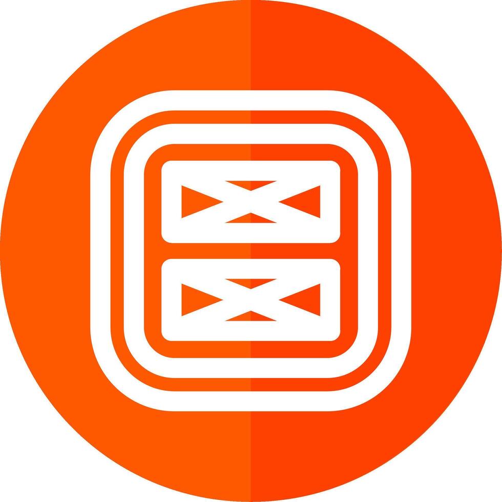 Layout Line Red Circle Icon vector