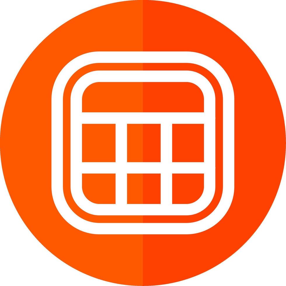 Layout Line Red Circle Icon vector