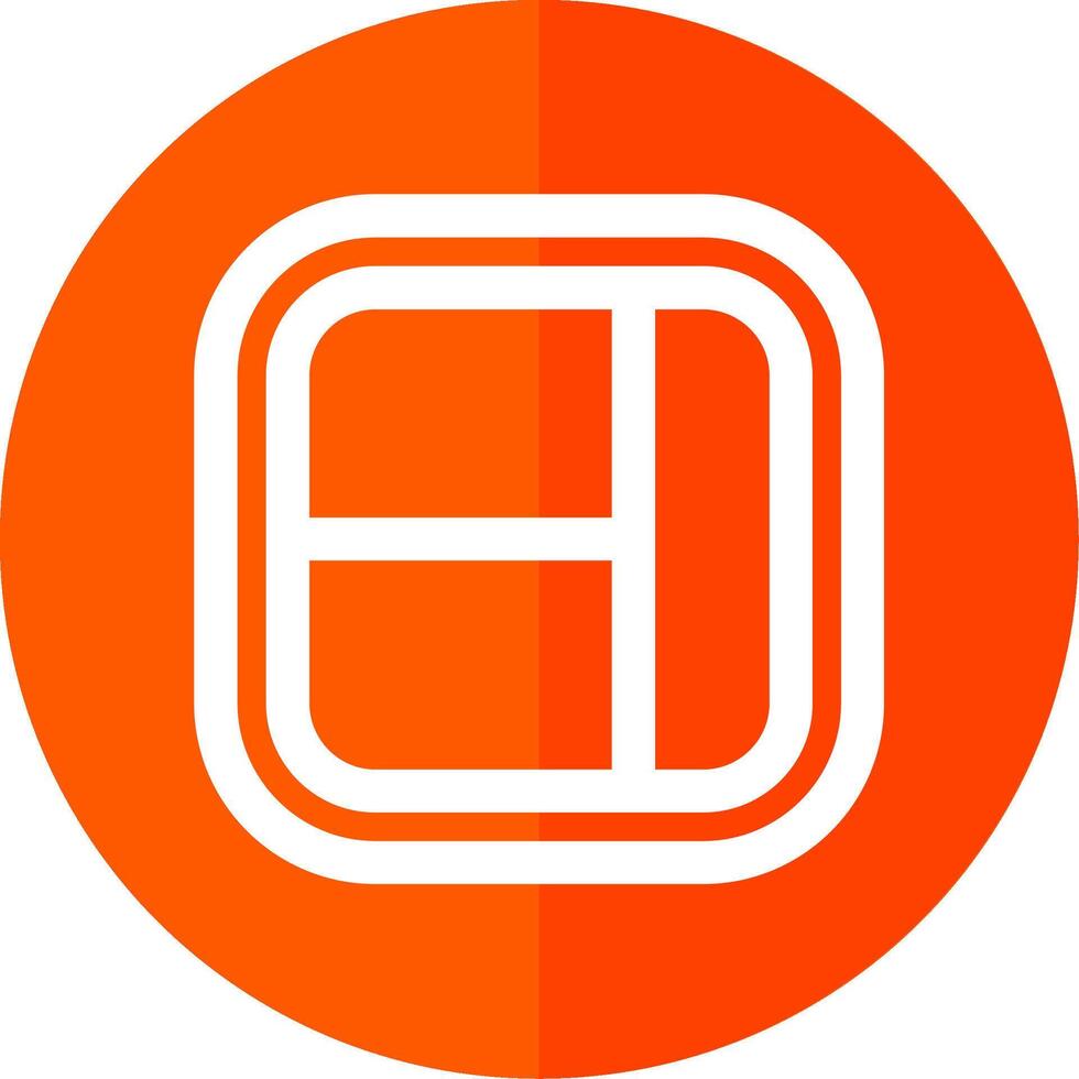 Layout Line Red Circle Icon vector