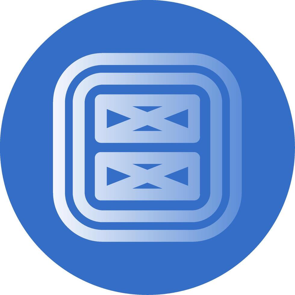 Layout Gradient Line Circle Icon vector