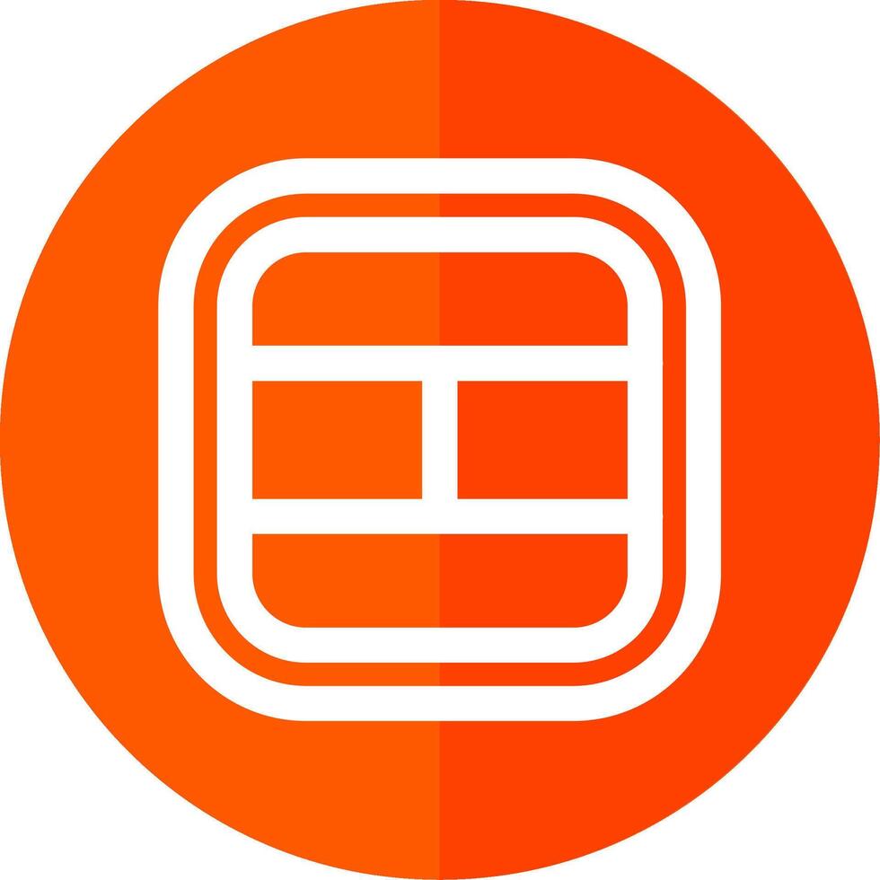 Layout Line Red Circle Icon vector