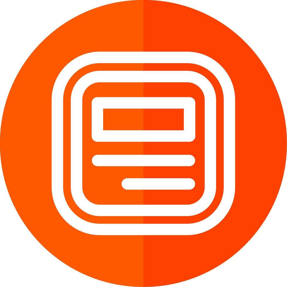 Layout Line Red Circle Icon vector