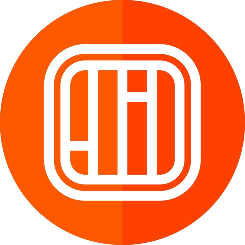 Layout Line Red Circle Icon vector