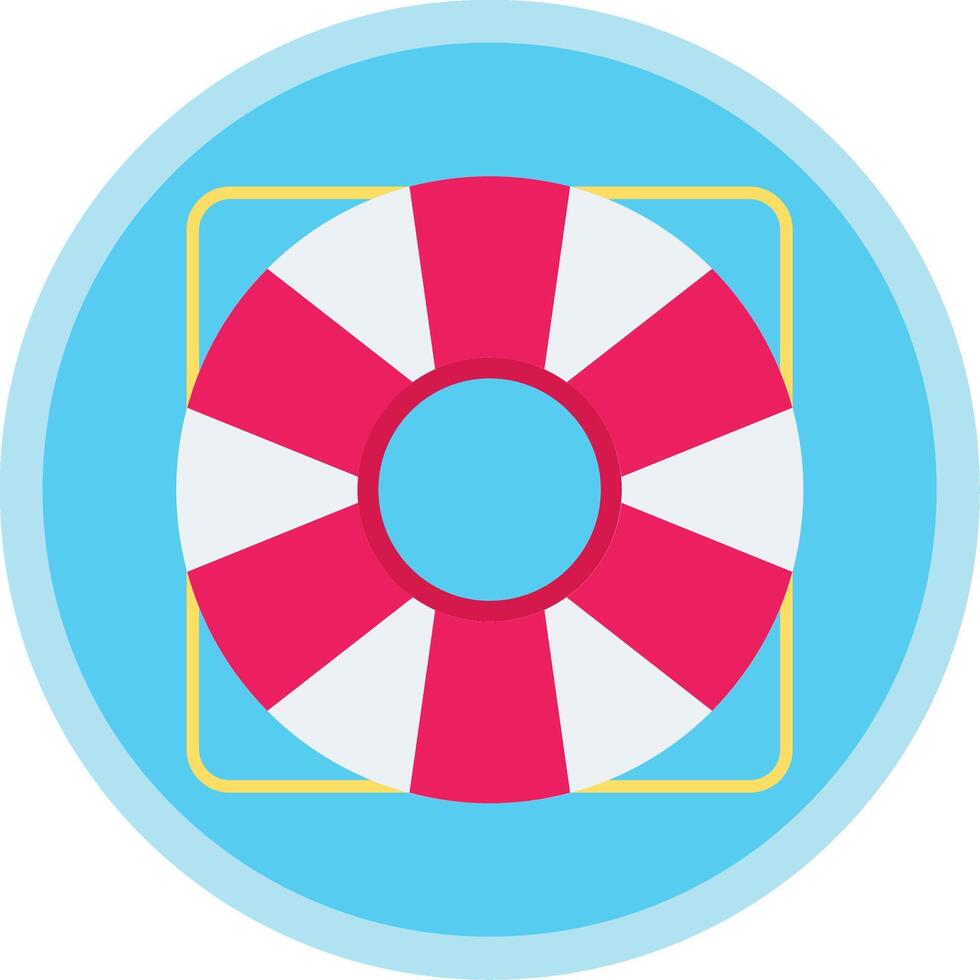 apoyo plano multi circulo icono vector