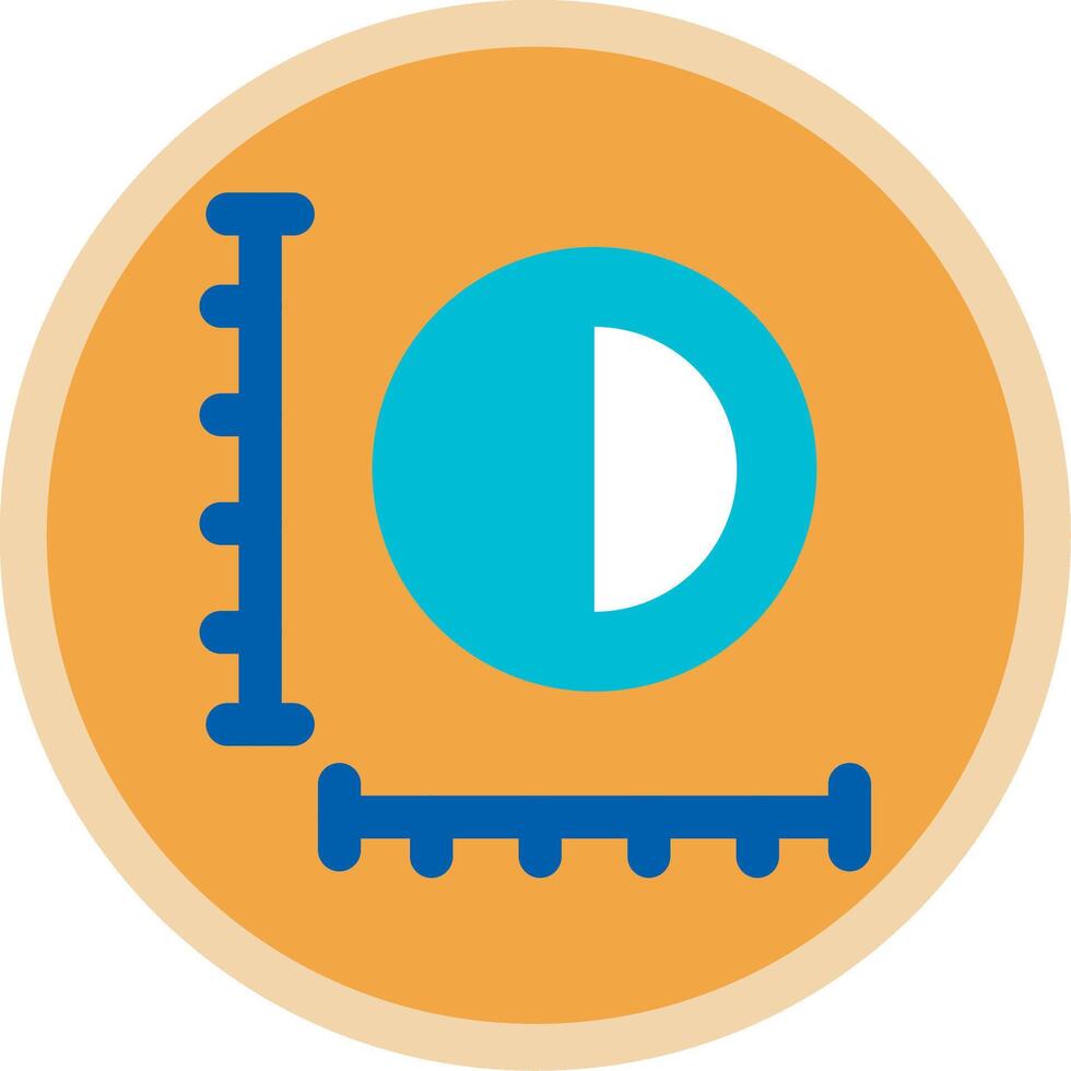 Sizing Flat Multi Circle Icon vector