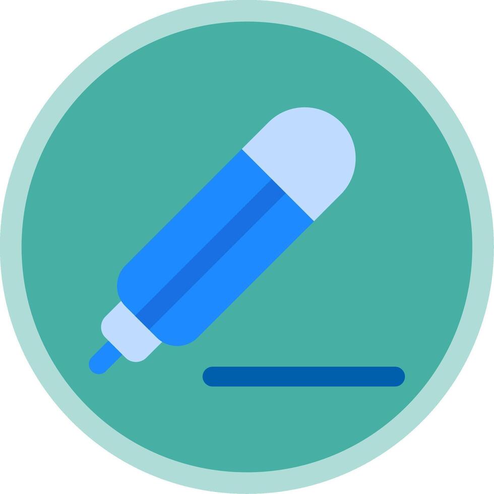 Pencil Flat Multi Circle Icon vector