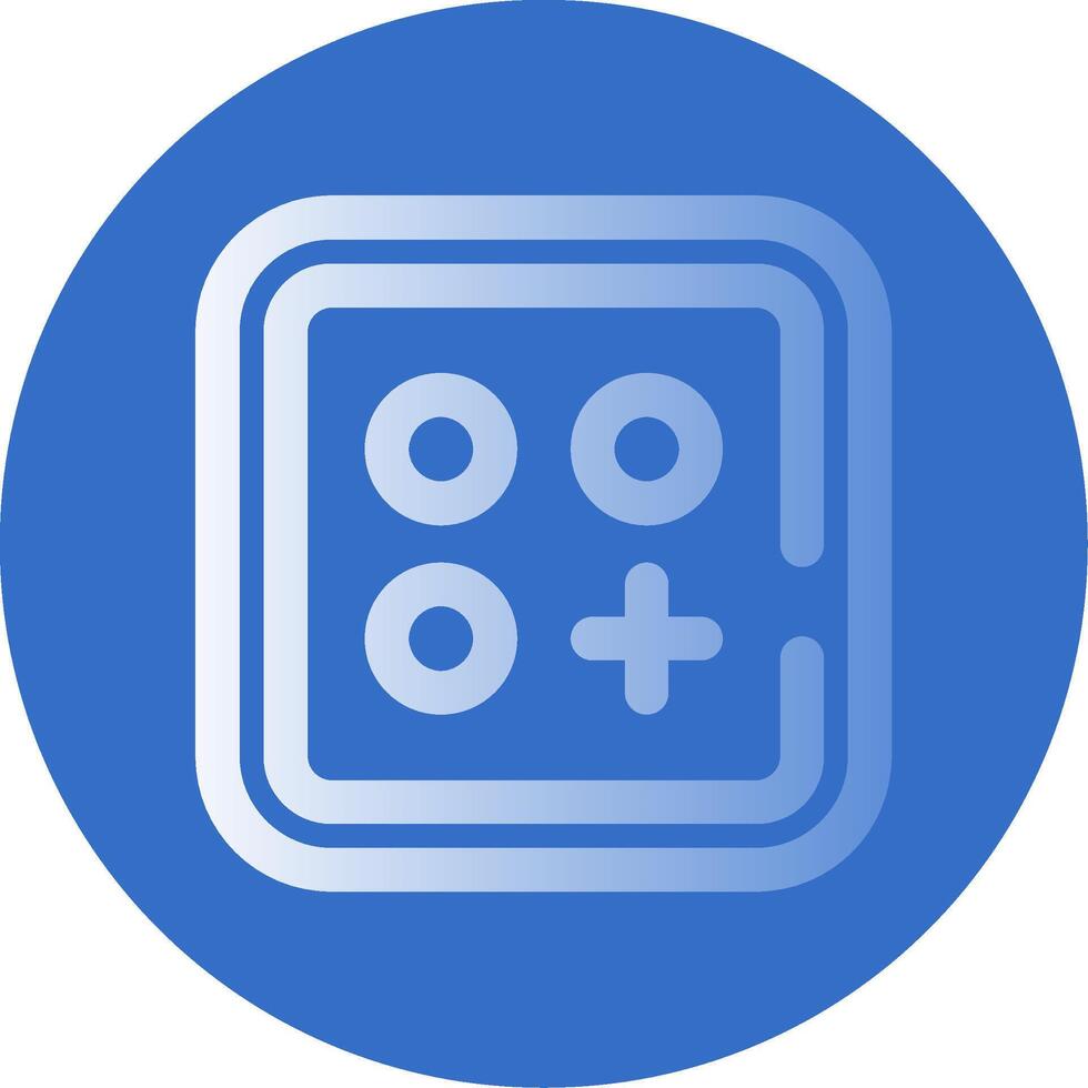 Menu Gradient Line Circle Icon vector