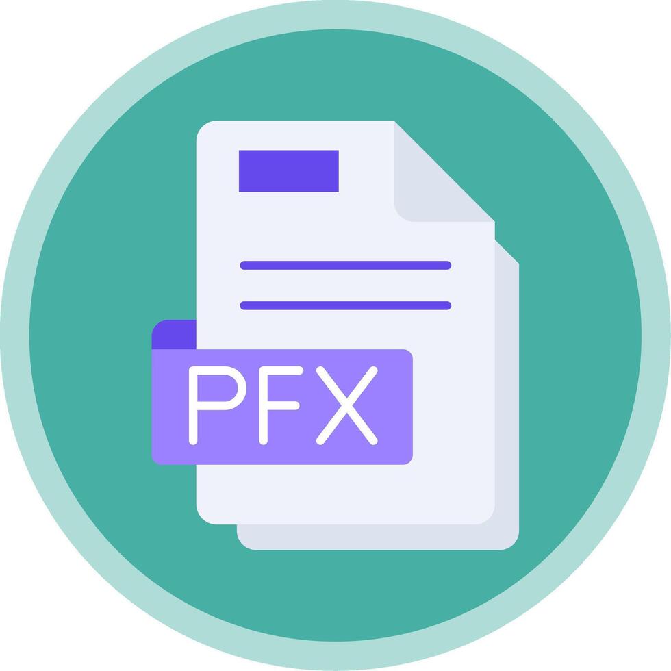 Pfx Flat Multi Circle Icon vector