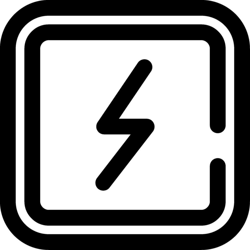Electricity Skined Filled Icon vector