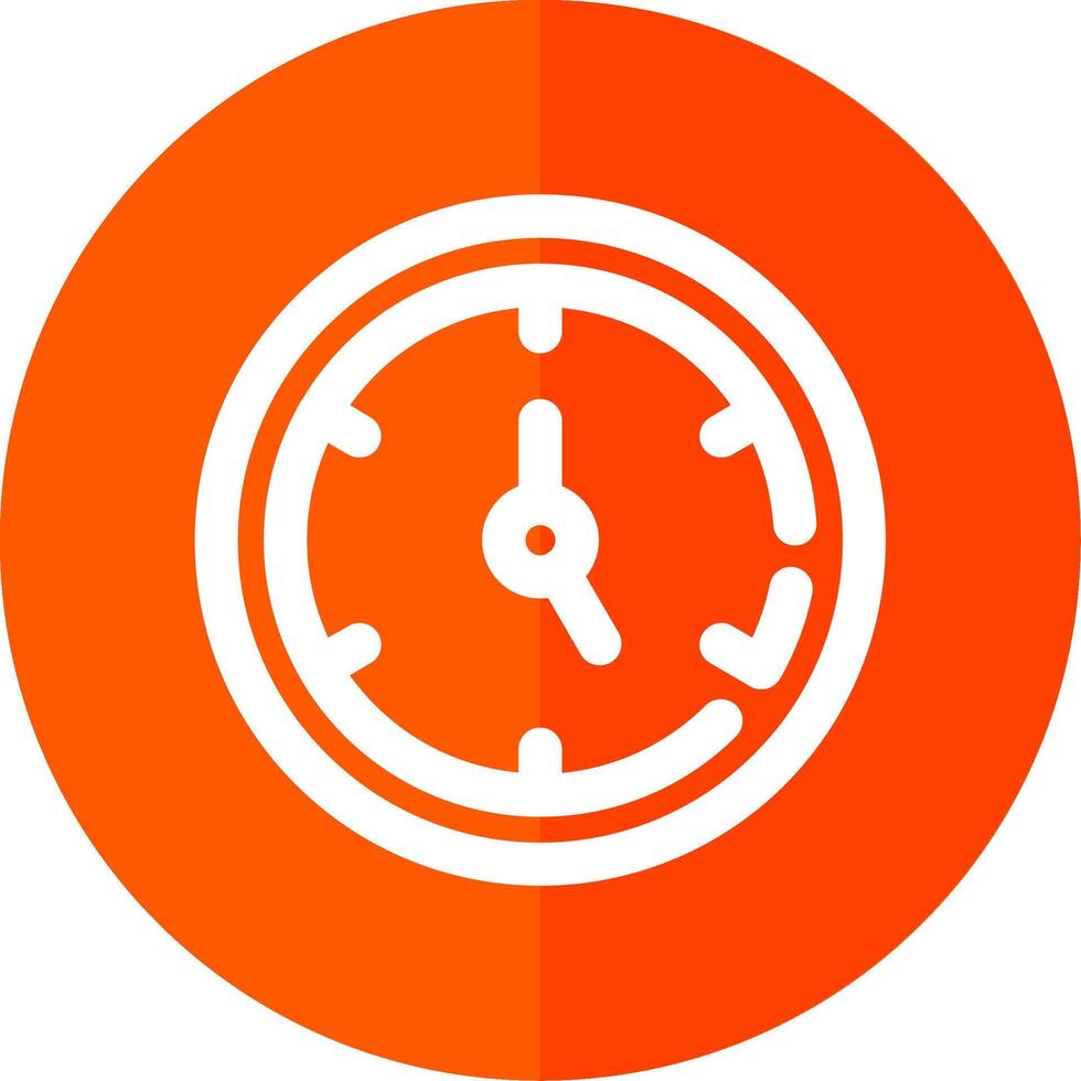 Timer Line Red Circle Icon vector