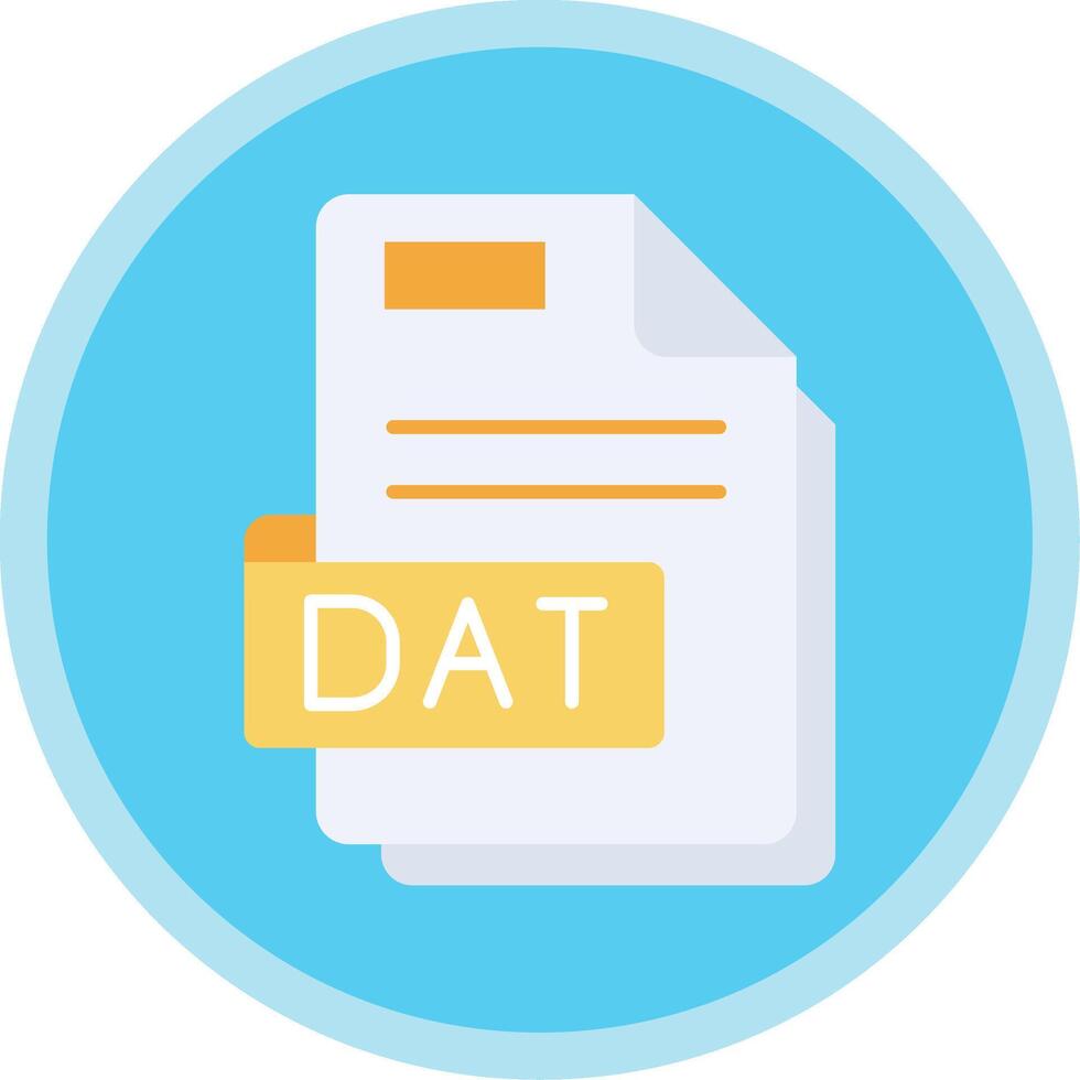 Dat Flat Multi Circle Icon vector