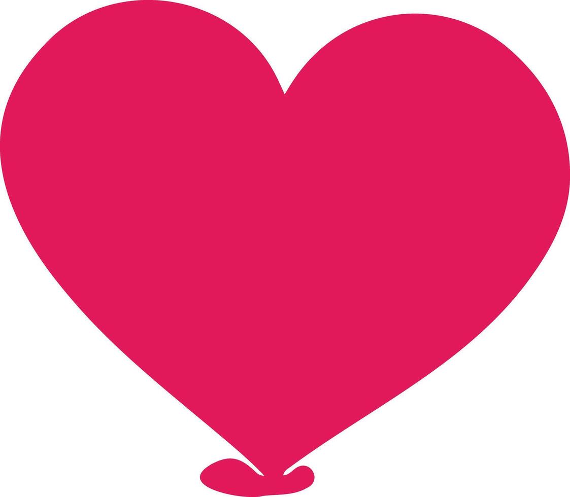 Simple heart vector love symbol.