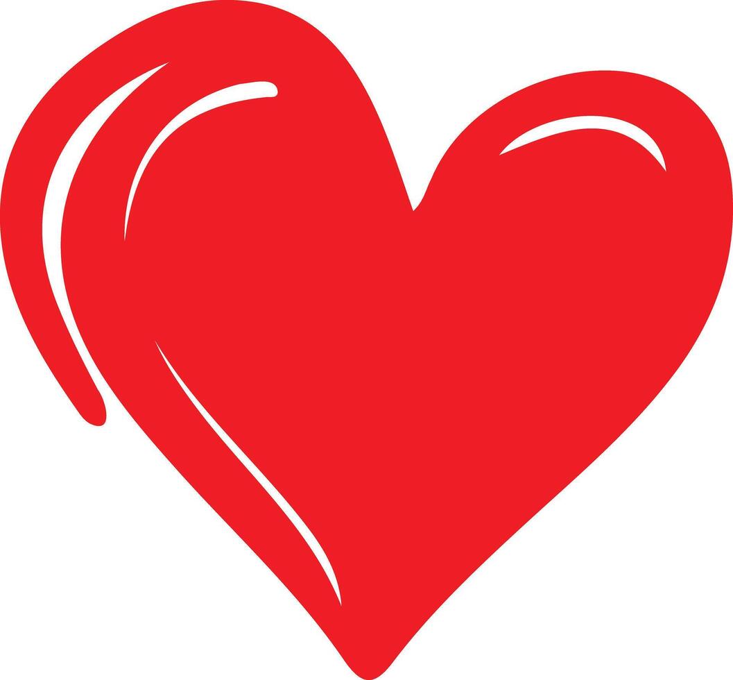 Simple heart vector love symbol.