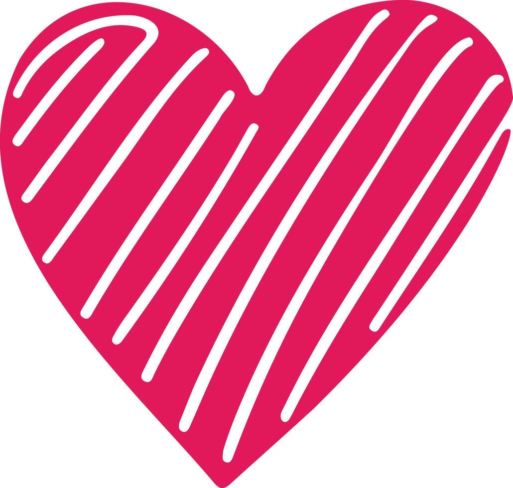 Simple heart vector love symbol.