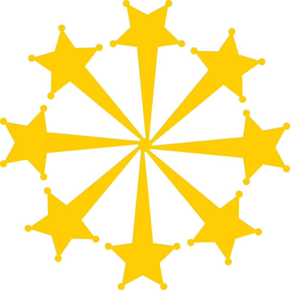 Starburst new year firework vector illustration