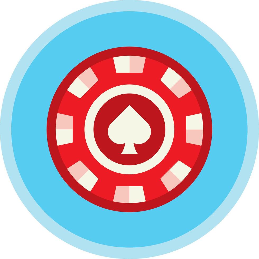 Chip Flat Multi Circle Icon vector