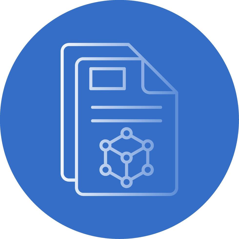 3d Gradient Line Circle Icon vector
