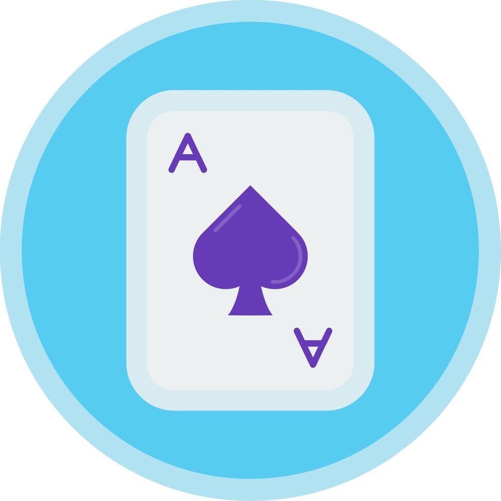 Spades Flat Multi Circle Icon vector