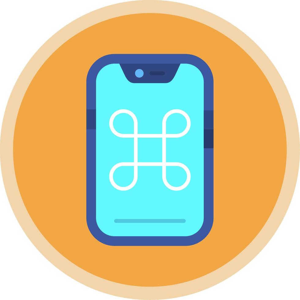 Command Flat Multi Circle Icon vector