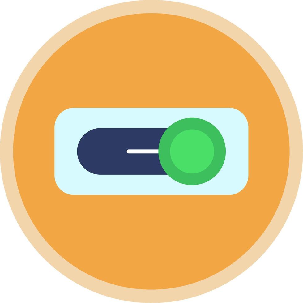 Switch Flat Multi Circle Icon vector