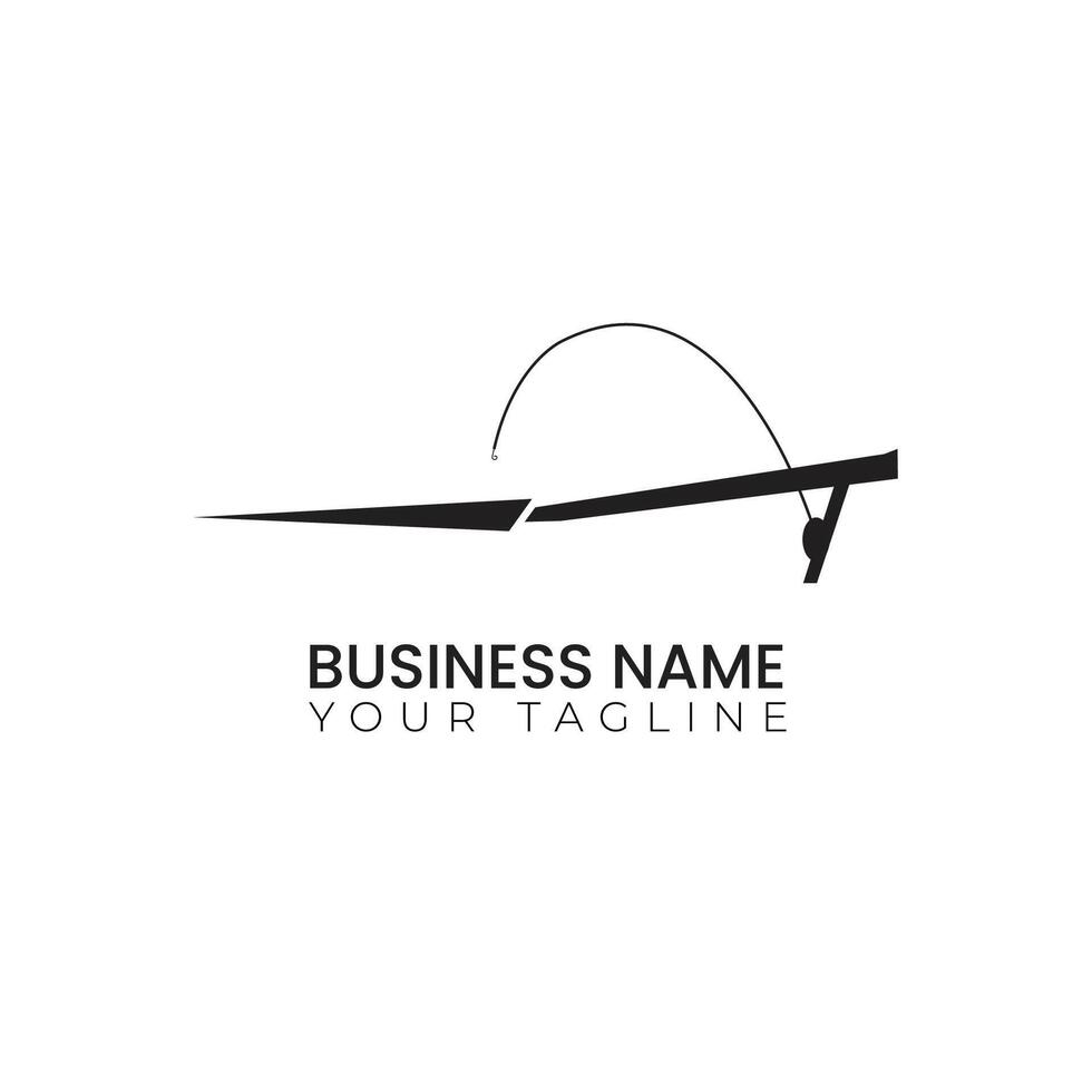 fishing logo design concept vector